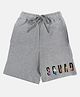 Wear Your Mind Knit Warner Bros Featuring Scooby Doo Characters Printed Shorts - Grey