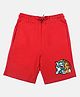 Wear Your Mind Knit Warner Bros Featuring Tom & Jerry Printed Shorts - Red