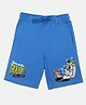 Wear Your Mind Knit Warner Bros Featuring Tom & Jerry Printed Shorts - Royal Blue