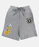 Wear Your Mind Knit Disney Mickey & Friends Featuring Pluto Printed Shorts - Grey