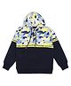 ALAN JONES Cotton Knit Full Sleeves Cut & Sew Light Winter Sweatshirt - Navy Blue