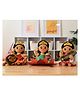 Modi Toys Medium Devis Bundle (11 Inch) Mantra Singing Plush Toys 3 Pcs Height 27.94 cm