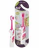 BeeBaby Unicorn Brush Buddy Toothbrush for Kids 1-3 Years, Soft Handle for Easy Grip, 10 x Softer Tapered Bristles Ideal for Milk and Permanent Teeth, 100% BPA Free. Pink
