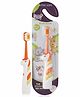 BeeBaby Unicorn Brush Buddy Toothbrush for Kids 1-3 Years, Soft Handle for Easy Grip, 10 x Softer Tapered Bristles Ideal for Milk and Permanent Teeth, 100% BPA Free. Orange