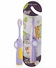 BeeBaby Elephant Brush Buddy Toothbrush for Kids 1-3 Years, Soft Handle for Easy Grip, 10 x Softer Tapered Bristles Ideal for Milk and Permanent Teeth, 100% BPA Free. Violet