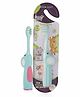BeeBaby Elephant Brush Buddy Toothbrush for Kids 1-3 Years, Soft Handle for Easy Grip, 10 x Softer Tapered Bristles Ideal for Milk and Permanent Teeth, 100% BPA Free. Blue