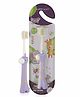 BeeBaby Giraffe Brush Buddy Toothbrush for Kids 1-3 Years, Soft Handle for Easy Grip, 10 x Softer Tapered Bristles Ideal for Milk and Permanent Teeth, 100% BPA Free. Violet