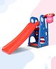 Toy Plus 2 in 1 Slide with Basket Ball Hoop - Blue and Red
