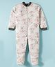 Kidi Wav Full Sleeves Koala Printed Sleepsuit - Cream