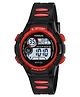 KIDSUN Colour Blocked Glow In The Dark & Multi Function Digital Watch - Red