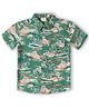 JusCubs Cotton Woven Half Sleeves Floral Printed Shirt - Green