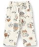 JusCubs Cotton Knit House & Trees Printed Pajamas - Off White