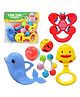 Lumo Brilliant Toys Tim Tim Rattles Set for Babies | Non -Toxic Essentials First Baby Rattle Set Toy for New Born Baby | Infants Toys | Early Development Toys for Babies 6 Pieces - Multicolor
