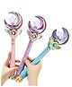 Azhari Magic Princess Wand Moon Styling Stick Flashing Toy with Music and Light for Kids Pack of 1