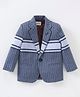 Noddy Full Sleeves Chevron Printed Blazer - Navy Blue