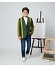 Noddy Full Sleeves Striped Blazer - Green