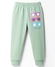 Tango Looper Knit Full Length Lounge Pant With Heart Print - Sea Green