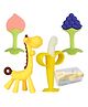 Kidology Guraffe & Fruit Teether toy - Multicolour