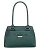 Fostelo Women's Vegan Leather Maria Handbag Shoulder Bag Ladies Purse (Green) (Large)