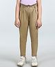 Cutiekins Lycra Woven Solid Pant - Beige