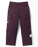 Noddy Typography Embroidered Pant - Maroon