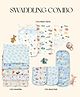SOVANA Combo of 13pcs swaddling and nursing set-Blue
