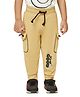 Spunkies Cotton Knit Its All Good Text Printed Track Pants  - Beige