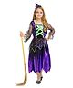 Little Surprise Box Halloween Theme Witch Costume Set With Headband - Purple