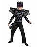 Little Surprise Box Halloween Theme Baby Dragon Costume Set With Headgear & Wings - Black