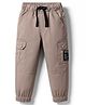 JASH KIDS Cotton Woven Full Length Trouser Pant With Cargo Pocket - Khaki