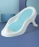 Babyhug Baby Bather with Soft Mesh Seat - Blue| Ergonomic Bath Support for Infants| Non-Slip Stable Design for Safe & Comfortable Bathing| Lightweight & Easy to Clean| New Born Gifting Option