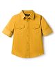 Pine Kids Cotton Woven Full Sleeves Solid Shirt - Yellow