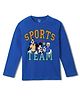 Wear Your Mind Cotton Knit  Full Sleeves Disney Featuring Full Sleeves Mickey Mouse Donald Duck & Goofy Printed Tee - Royal Blue