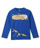 Wear Your Mind Cotton Knit Warner Bros Featuring Full Sleeves Waiting For My Hogwarts Letter Text Printed Tee - Royal Blue