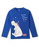 Wear Your Mind Cotton Knit Disney Winnie The Pooh & Friends Featuring Full Sleeves Eeyore Printed Tee - Royal Blue