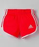 ADIDAS Kids Knit Solid Shorts - Red