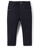 Babyhug Denim Full Length Washed Jeans With Stretch - Black