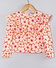 Hugsntugs Cotton Woven Full Sleeves Floral Printed Top - Multi Colour