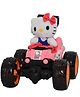 Hello Kitty RC Spin Toy Car with Lights & Sound Feature & Cute Hello Kitty Plushie - Black