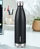 Borosil Bolt Matte Stainless Steel 24 Hours Hot & Cold Double Wall Vacuum Insulated Bottle for Office School College & Gym 1 Year Warranty Black - 1000 ml