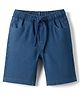 Kookie Kids Denim Above Knee Length Solid Colour Shorts - Blue