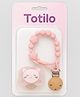 Totilo Stylish Baby Pacifier with Clip Chain - Soft, Safe & BPA-Free -Pink