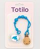 Totilo Stylish Baby Pacifier with Clip Chain - Soft, Safe & BPA-Free - Blue