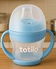 Totilo Unbreakable Baby Spout Sippy Feeding Milk Juices Liquids Silicone Bottle Feeder BPA Free - 160 ml (BLUE)