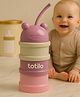 Totilo 3 - Layer Cute Bear Portable Baby Food & Milk Powder Container - Purple
