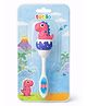 Totilo Baby Soft Bristle Toothbrush with Bear Handle - Gentle Oral Care with Travel Case (6M+) - Brown