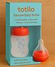 Totilo 2 In 1 Silicone Feeder & Nipple With Silicone Squeeze Bottle, 180 Ml- Red