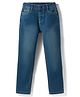 Kookie Kids Denim Woven Full Length Washed Jeans - Blue