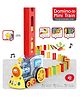 Lumo Brilliant Toys Domino Mini Train With Blocks, 60 Pcs Domino Blocks With Music And 3D Lights, Automatic Blocks Laying Toy Train for Kids, Fun Entertainment Kids Toys - (Pack of 1 - Color May Vary)