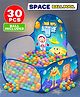 Fiddlerz Space Ball Pool Play Tent for Kids Large Foldable Pop-Up Indoor Outdoor Ball Pit Fun Activity Playhouse for Boys and Girls (30 Balls Included)